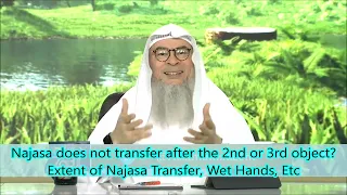 Najasa does not transfer after the 2nd or 3rd object, Extent of Najasa Transfer, Wet Hands, Etc?