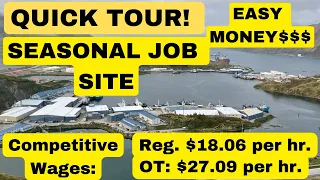 QUICK TOUR | SEASONAL JOB SITE IN DUTCH HARBOR ALASKA! #money #nature #seasonal #world #beautiful