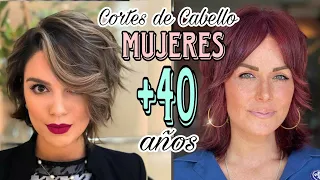 ✂️TENDENCIAS CABELLO 2024 ESTILOS y CORTES 💇‍♀️ de MODA para MUJERES de +40 años que más REJUVENECEN