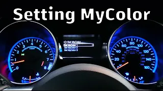 How to setup the Mustang MyColor feature.