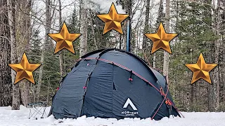 Luxurious Winter Camping In A Hot Tent