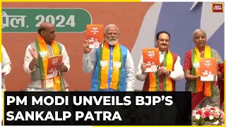 BJP Releases Sankalp Patra: BJP Releases Poll Manifesto, Focuses On Gareeb, Yuva, Annadatta And Nari