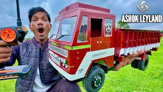 RC Big Size Ashok Leyland Custom Built Truck Unboxing & Testing - Chatpat toy tv