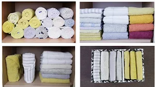 How to fold towels in a NICE, COMPACT and CONVENIENT way! (english subtitles)