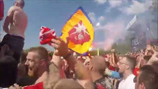 Vejle Boldklub pitch invasion