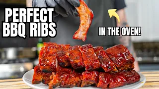 The Secret to PERFECT Ribs in the OVEN (Juicy and Delicious Oven Baked BBQ Ribs Recipe)