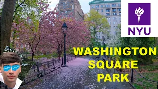 4K | New York University & Washington Square Park | New York City