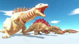 Kamata Kun of Evolution VS All Dinosaurs Attacks in Jurassic Park - Animal Revolt Battle Simulator