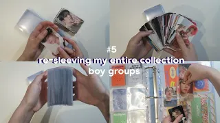 ⚘ re-sleeving my entire collection; #5 boy groups!