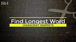 How to find the longest word in a String with JavaScript