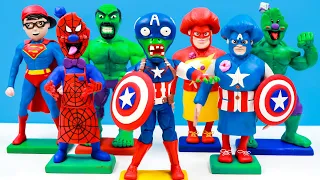 Collection all characters from the game Scary Teacher 3D mod Hulk, Superman, Captain America