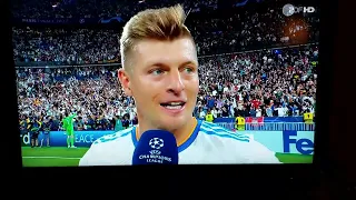 Champions League Finale - Toni Kroos bricht Interview ab 2022