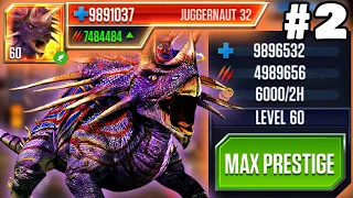 BOSS GOD JUGGERNAUT 32 DEFEAT ALL X20 OPPONENTS #2 | Jurassic World: The Game