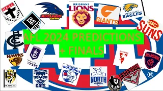 AFL predictions 2024 +finals