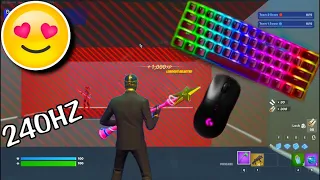 RK61 ASMR Chill🤩 Piece Control 1v1🏆Satisfying Keyboard Fortnite 4K