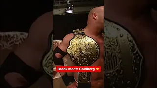 Brock meet Goldberg      #brocklesnar #wwe #paulheyman #ufc