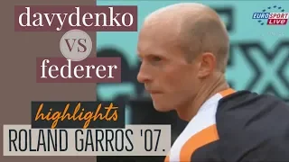 Roger Federer vs Nikolay Davydenko Roland Garros 2007 Highlights