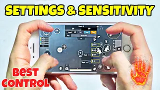 BEST 4 FINGERS SETTINGS AND SENSITIVITY | iPhone 8 Plus PUBG MUNNO