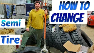 How to Change Semi Tire | How to Mount and Dismount Semi Tire