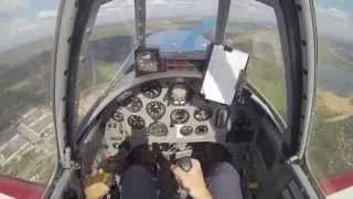 06.09.2014.  Yak-52 Training Flight /Тренировочный полет. Отработка элементов Лиги Як-52