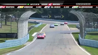 Juan Pablo Montoya vs Marcos Ambrose NASCAR Watkins Glen 2010 HD