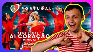 Ai Coração by Mimicat PORTUGAL - Eurovision 2023 Semi Final 1 Performance | My reaction & opinion