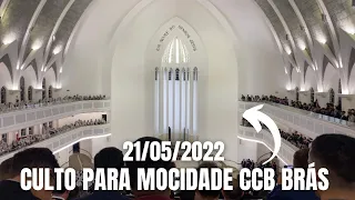 HINO CCB 204 - SÓ JESUS É AMIGO VERDADEIRO | CULTO PRA MOCIDADE CCB BRÁS 21/05/22 (Silvano de leme)