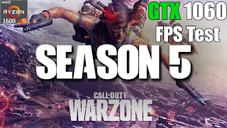 GTX 1060 3gb CALL OF DUTY WARZONE Season 5 FPS Test Benchmark 1080p