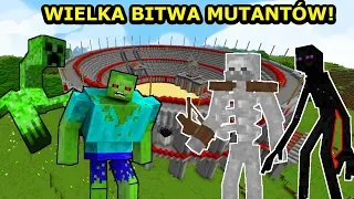 KTÓRY MUTANT JEST NAJSILNIEJSZY W MINECRAFT?! Arena Walk Mobów!