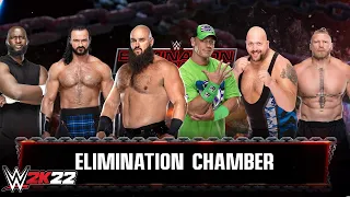 6-Man Elimination Chamber Match Full Gameplay | John Cena - WWE 2K22 PS5 [4K]