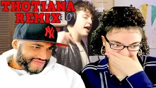 MY DAD REACTS TO IAMTHEREALAK THOTIANA (REMIX) REACTION