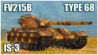 FV215b, Type 68 & IS-3 • WoT Blitz Gameplay