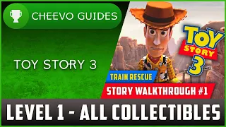 Toy Story 3 - Train Rescue (Level 1 - All Collectibles) *Achievement / Trophy Guide*