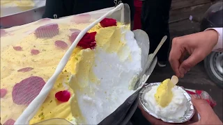 Daulat Ki Chaat | Delhi Street Food | Making of Daulat Ki Chaat | Malai Makhan, Malayio