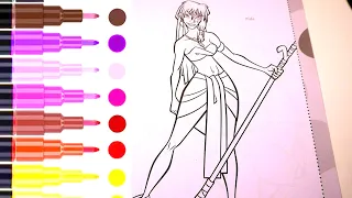 coloring, drawin, painting  Boy with Stick step by step #drawing #coloring #painting#dress#dressing