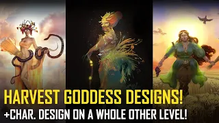 Character design on a whole other level! Harvest Goddess Community Challenge!