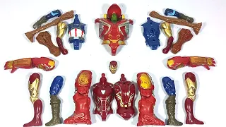 Merakit Mainan Hulk Buster vs Siren Head vs ironman Mark vs Captain Amerika Avengers Superhero Toys