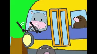 【日本語の歌】02.バスのタイヤ（The wheels on the bus go）マザーグース