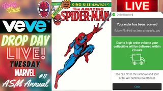 VeVe Drop Day LIVE - Amazing Spider-Man Annual #11 Marvel Comic Blindbox NFT Drop! Good Luck!!