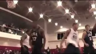 Blake Griffin dunks and highlights at team usa basketball practice