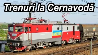 32 de trenuri la Cernavoda-Trainspotting near Danube–Black Sea Canal-Bahnverkehr neben Cernavoda