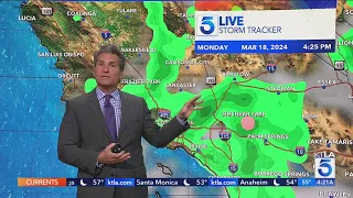 Thunderstorms could bring tropical feel to Southern California Monday