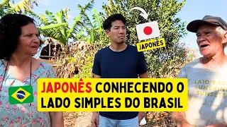 Japonês conhecendo o lado simples do Brasil