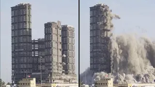 The TALLEST Building Demolition In The World