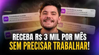 Como receber renda mensal de R$ 3 mil de rendimento todos os meses?