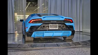 Lamborghini Huracan EVO  LOUD BULL  Arriving to Lamborghini Miami - Start Up Interior Exterior SOUND