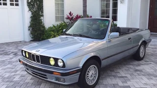 1992 BMW 325i Convertible E30 Review and Test Drive by Bill Auto Europa Naples