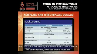 Comparison of alteplase and tenecteplase Dose in Stroke