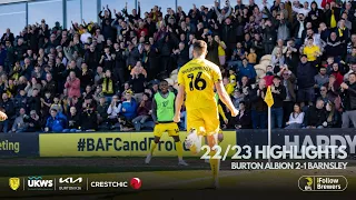 22/23 HIGHLIGHTS | Burton Albion 2-1 Barnsley