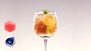 Create a Cocktail in Cinema4D and Redshift - A Step-by-Step tutorial